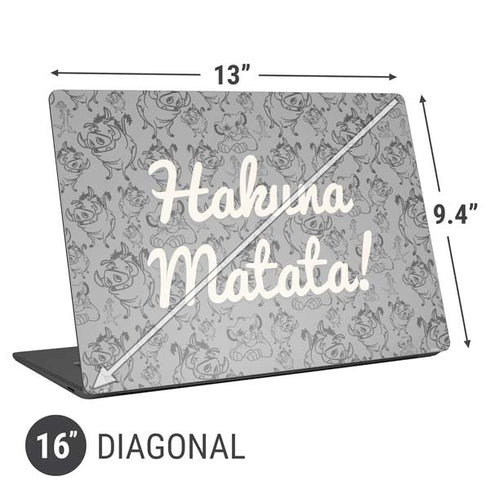 Disney The Lion King Hakuna Matata Universal Laptop 16in (13 x 9.4in) Skin